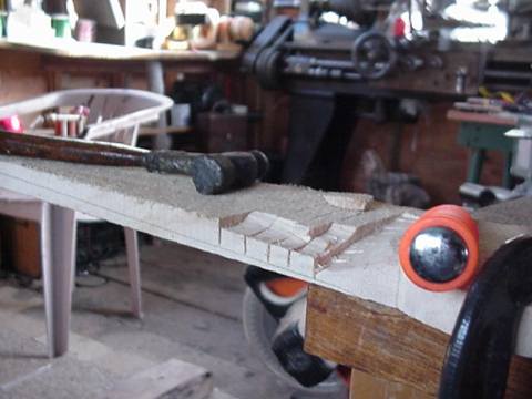  chiseling out prop
